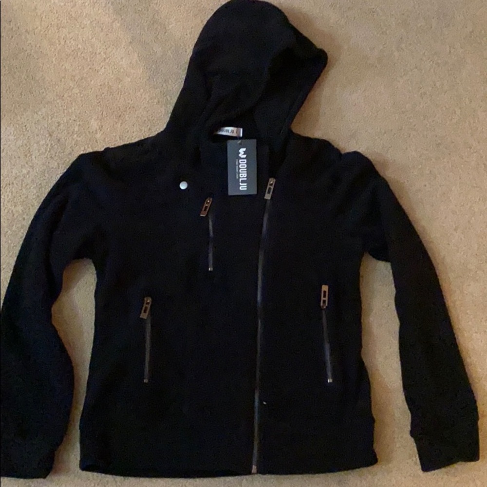 Juniors Large Fleece Zip Up Jacket